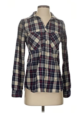 Skies Are Blue Long Sleeve Button-Down Shirt (view 1)