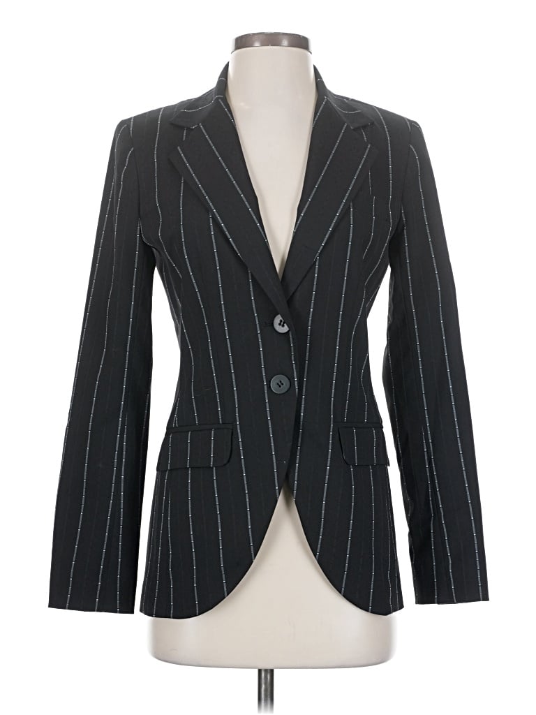 Pre-owned Avenue Montaigne Blazer Jacket In Black