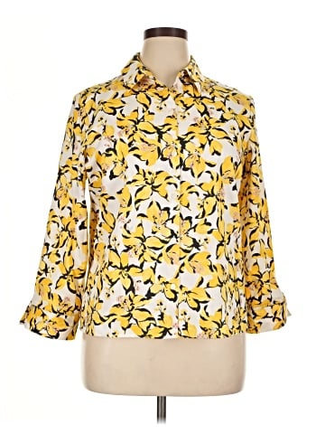 Foxcroft 3/4 Sleeve Blouse (view 1)