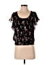 Kimchi Blue 100% Polyester Black Short Sleeve Blouse Size S - photo 1