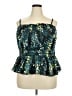Torrid 100% Polyester Teal Sleeveless Blouse Size 3X Plus (3) - photo 1
