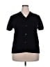 Unbranded 100% Viscose Black Short Sleeve Blouse Size 2X - photo 1