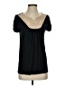 August Silk Black Short Sleeve Top Size S - photo 1