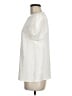 Express 100% Polyester Ivory Short Sleeve Blouse Size M - photo 5