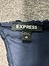 Express 100% Polyester Black Blue Sleeveless Blouse Size XS - photo 6