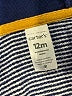 Carter's 100% Cotton Stripes Blue Zip Up Hoodie 9-12 MO / 12 MO - photo 3