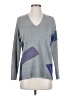 Nic + Zoe Color Block Gray Pullover Sweater Size S - photo 1