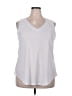 Ofeefan White Sleeveless Blouse Size XXL - photo 1