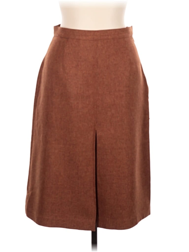 Pre-owned Giorgio Sant'angelo Formal Skirt In Brown
