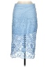 Topshop 100% Polyester Blue Formal Skirt Size 8 - photo 1