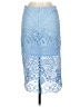 Topshop 100% Polyester Blue Formal Skirt Size 8 - photo 2