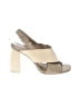 Mercedes Castillo Ivory Tan Sandals Size 8 - photo 1