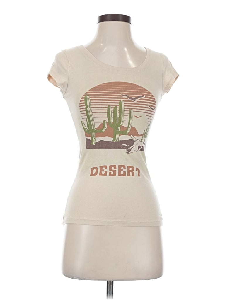 Pre-owned Wound Up Short Sleeve T-shirt In Ivory