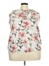 19 Cooper 100% Polyester Ivory Sleeveless Blouse Size 2X - photo 1