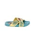 Disney Tropical Teal Blue Sandals Size 9 - 10 Kids - photo 1