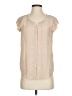 Joie 100% Silk Tan Short Sleeve Silk Top Size XS - photo 1