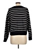 T Tahari Stripes Black Pullover Sweater Size L - photo 2