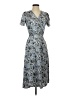 Downeast 100% Polyester Gray Casual Dress Size XS - photo 1