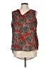 Cato 100% Polyester Red Sleeveless Blouse Size L - photo 1