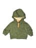 Old Navy 100% Polyester Green Zip Up Hoodie Size 0-3 mo - photo 1