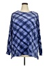 D&Co. Plaid Blue Long Sleeve T-Shirt Size 2X - photo 1
