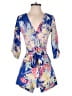 NLW Floral Blue Romper Size S - photo 1