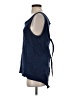 Dylan 100% Cotton Blue Sleeveless Top Size S - photo 5