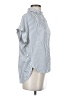 Madewell Stripes Blue Short Sleeve Blouse Size XXS - photo 4