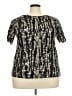 Unbranded 100% Polyester Black Short Sleeve Blouse Size 2X - photo 1
