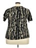 Unbranded 100% Polyester Black Short Sleeve Blouse Size 2X - photo 2