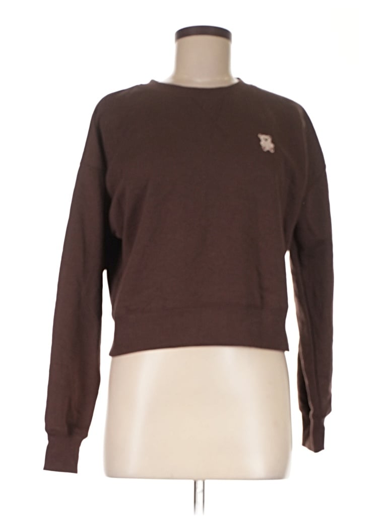 Pre-owned Pink Rose Sweatshirt In Brown
