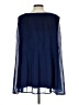 Lane Bryant 100% Polyester Blue Sleeveless Blouse Size 12 Plus (0) - photo 2