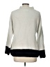 Cynthia Rowley TJX 100% Polyester Color Block Ivory Turtleneck Sweater Size L - photo 2