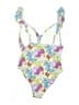 J.Crew Floral White One Piece Swimsuit Size 00 - photo 2