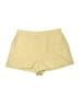 Shein 100% Polyester Solid Yellow Shorts Size 12 - photo 1