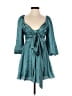 Mustard Seed 100% Polyester Teal Casual Dress Size S - photo 1