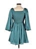 Mustard Seed 100% Polyester Teal Casual Dress Size S - photo 2