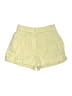 Zara Solid Yellow Shorts Size M - photo 1