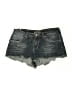 Red Rivet Gray Denim Shorts Size 9 - photo 1