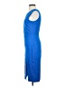Bebe Solid Blue Cocktail Dress Size S - photo 5