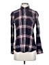 Gap Plaid Blue Long Sleeve Henley Size XS - photo 1