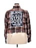 Assorted Brands Plaid Brown Long Sleeve Blouse Size XXL - photo 2