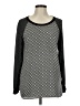 Ann Taylor LOFT 100% Polyester Gray Long Sleeve Top Size M - photo 1