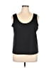 Emme Black Sleeveless T-Shirt Size 1X - photo 1