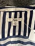 Papaya 100% Polyester Stripes Silver Long Sleeve Blouse Size L - photo 7