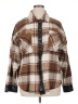 Cato 100% Cotton Plaid Brown Jacket Size XL - photo 1