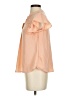 Mine 100% Polyester Orange Short Sleeve Blouse Size S - photo 5
