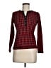 Chaps 100% Cotton Red Long Sleeve Henley Size M (petite) - photo 1