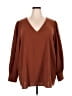 Jodifl 100% Polyester Brown 3/4 Sleeve Blouse Size 3X - photo 1