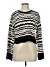 Laundry by Shelli Segal 100% Polyester Stripes Black Pullover Sweater Size M - photo 1